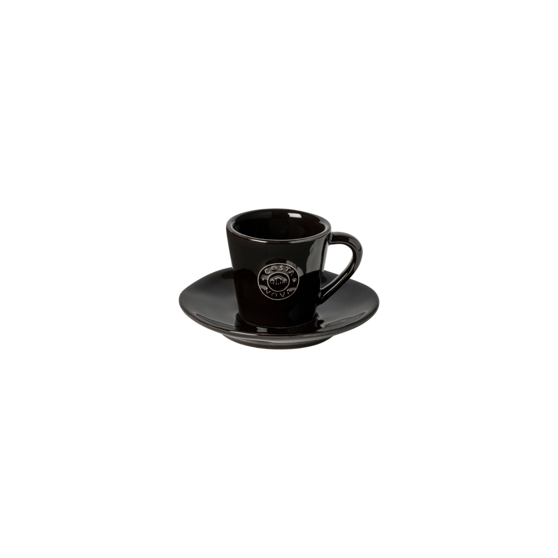 Nova Kaffeetasse mit Untertasse 0,07 L NOCS06 schwarz