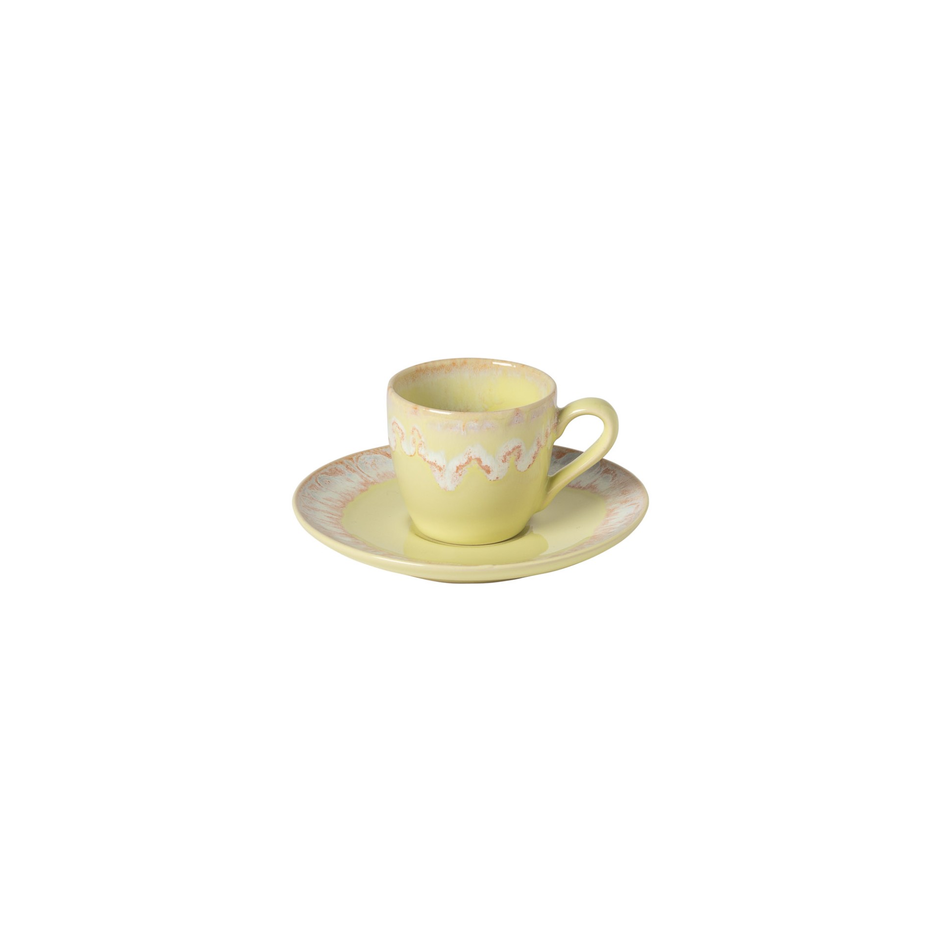 Taormina - Kaffeetasse und Untertasse 0,10 L TA615 gelb 