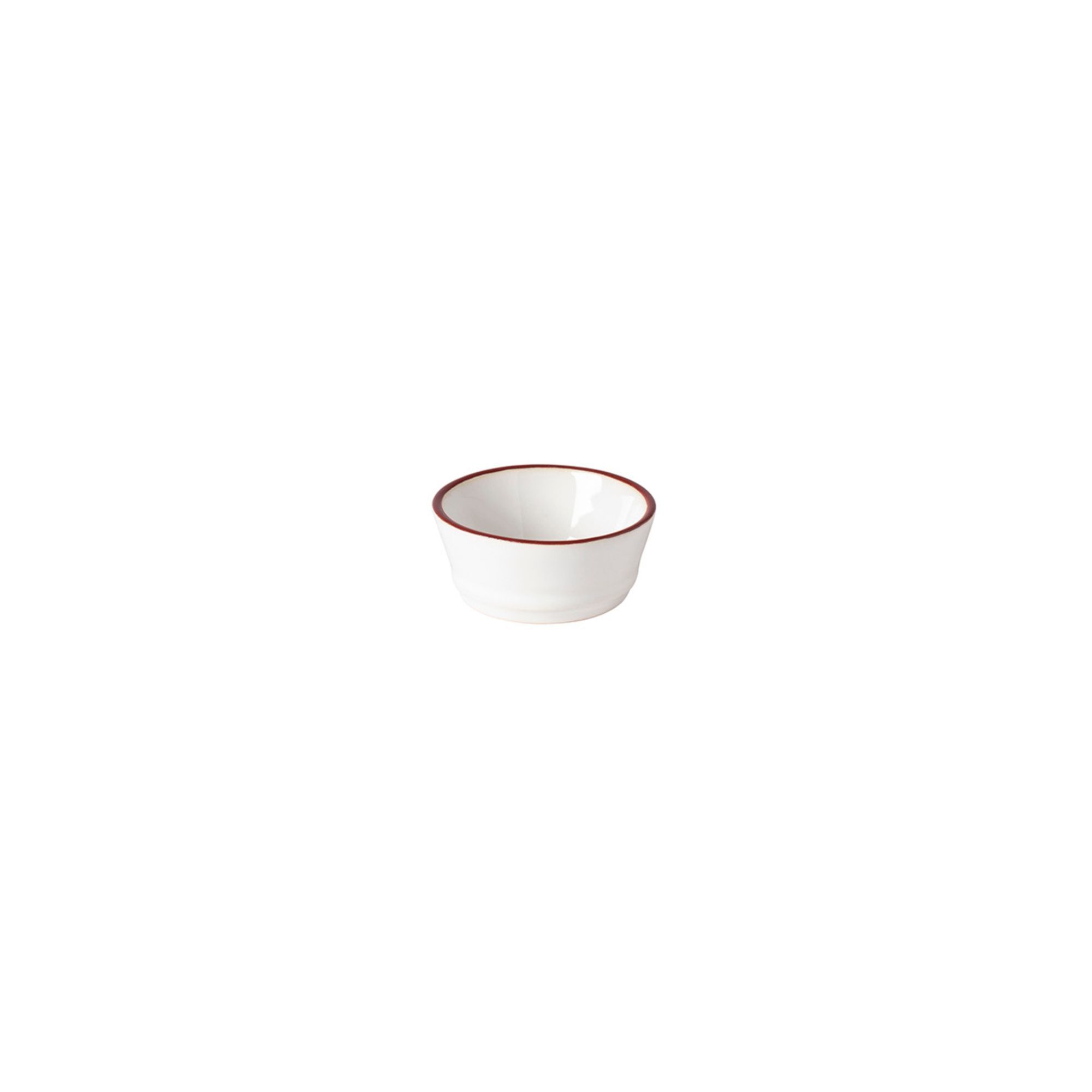 Beja  Förmchen/Butterdose 7cm ATN071 weiß-rot 