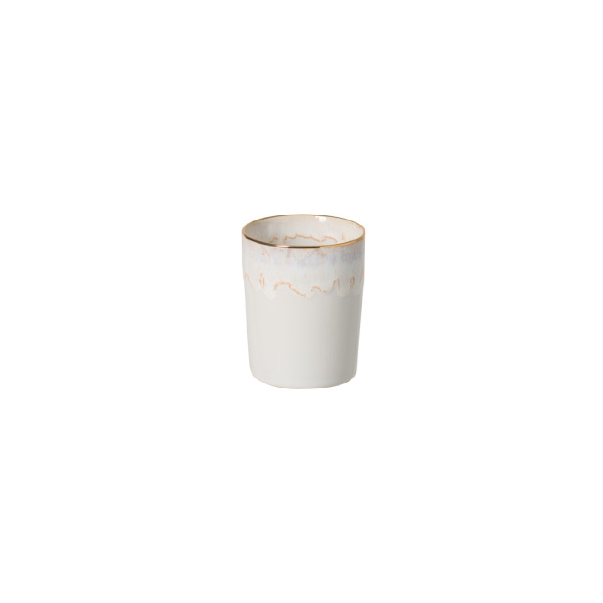 Taormina Badbecher 9cm TA684 weiß-gold 