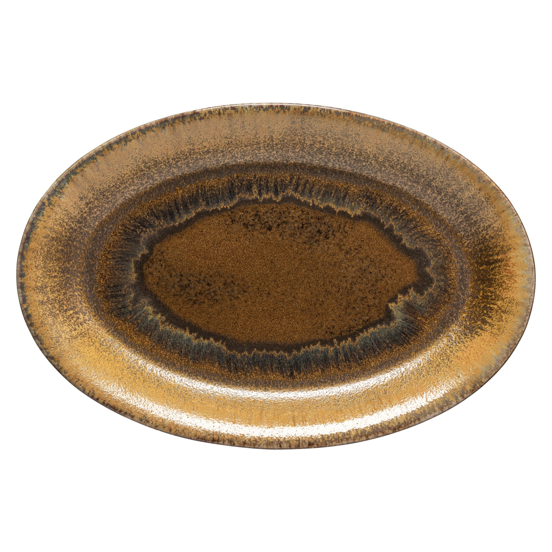 Poterie Ovale Servierplatte 46cm WWA461 mocha 