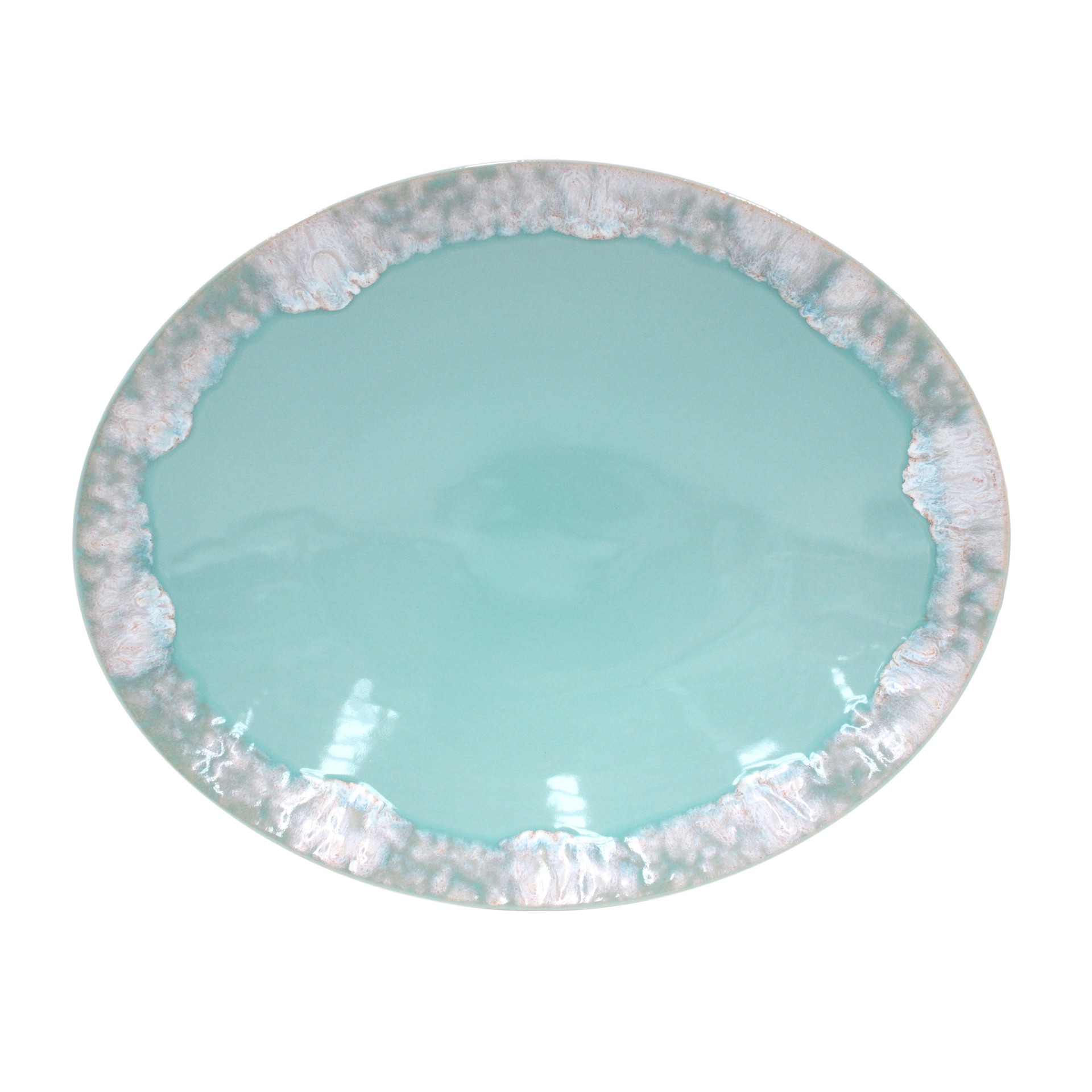 Taormina Ovale Servierplatte 40cm TA645 aqua 