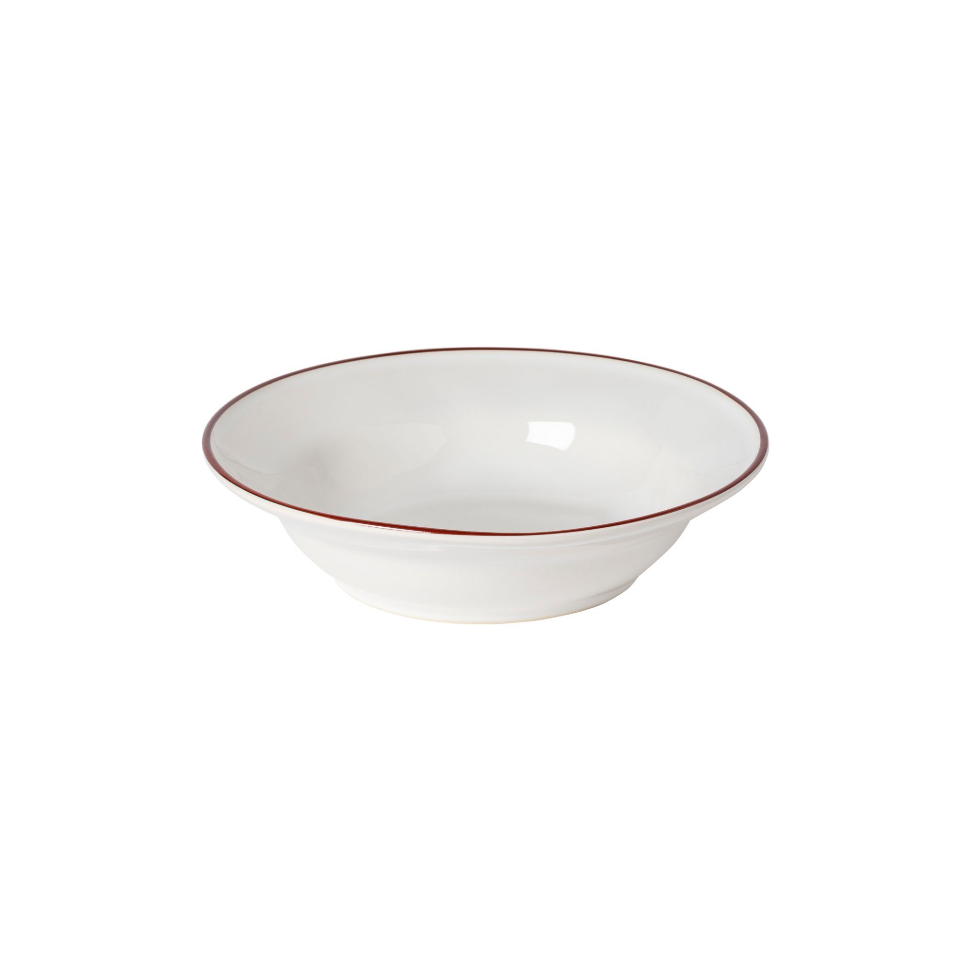 Beja  Suppen/Pastaschüssel 21cm ATP211 weiß-rot