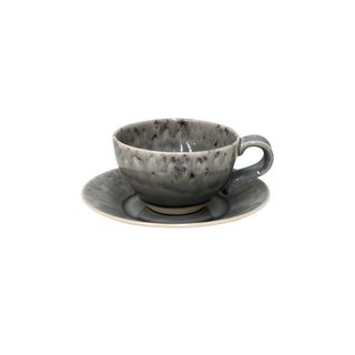 Kaffeetasse mit Untertasse grey