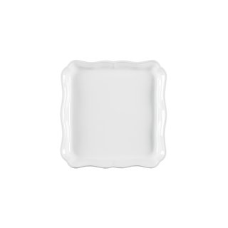 Servierplatte quadratisch white